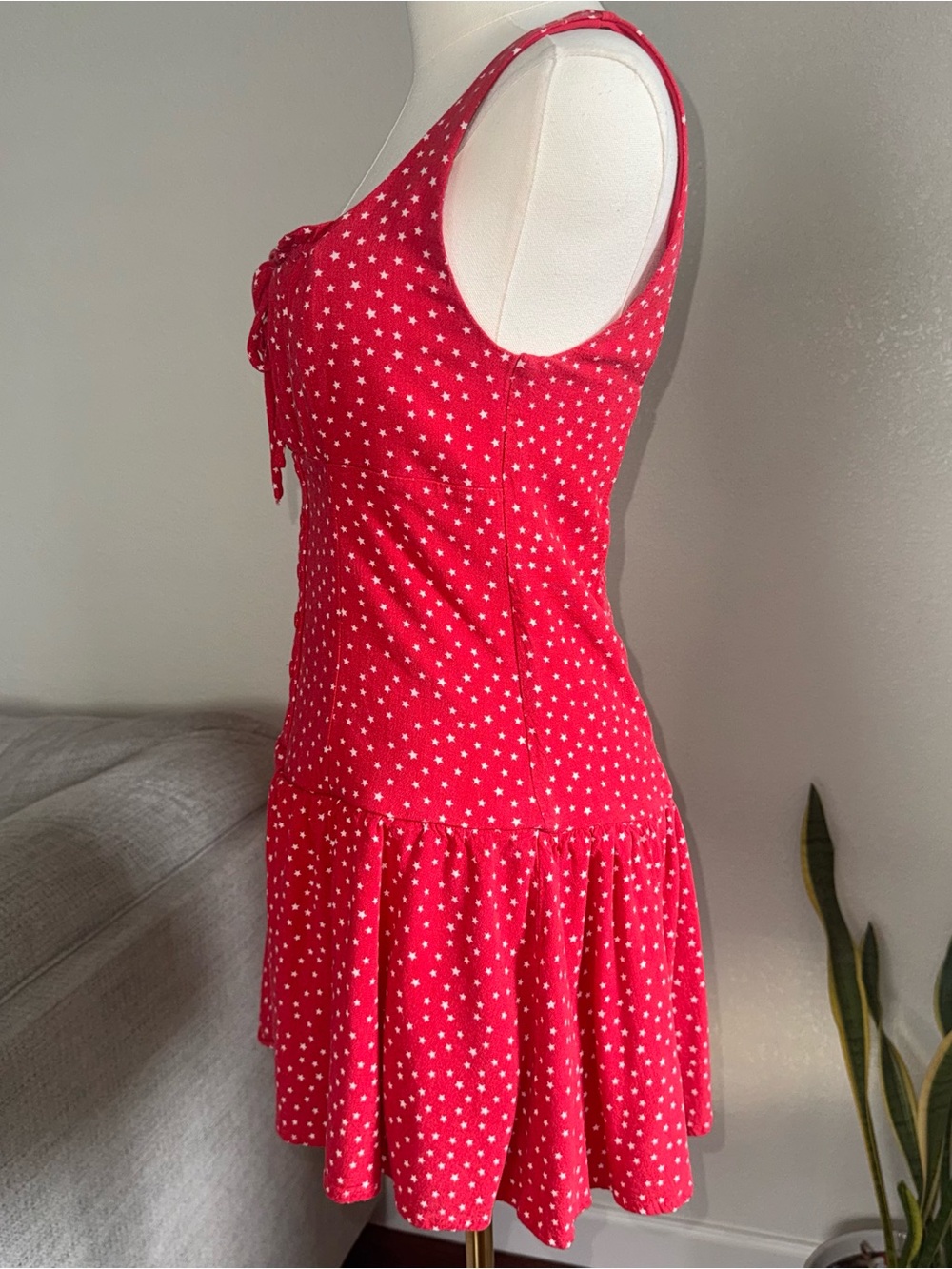 Wild Fable Dress Small Red White Star Summer Vacation Sleeveless Stars Mini S - Picture 3 of 8